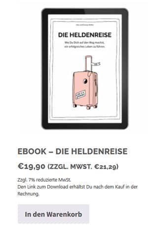 Screenshot eBook Die Heldenreise