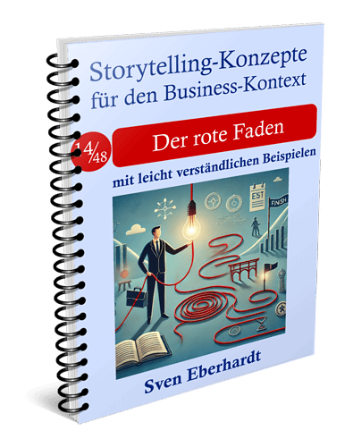 Cover Storytelling-Konzept Der rote Faden
