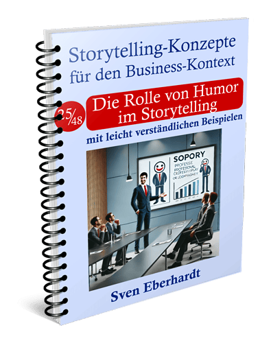 Cover Storytelling-Konzept Die Rolle von Humor im Storytelling