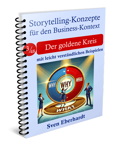 Cover Storytelling-Konzept Der goldene Kreis (Why, How, What)